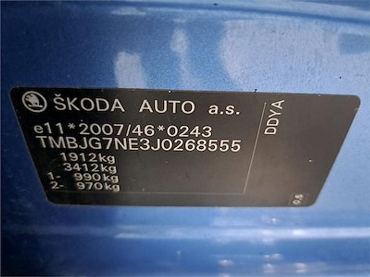 Photo 11 VIN: TMBJG7NE3J0268555 - SKODA OCTAVIA 