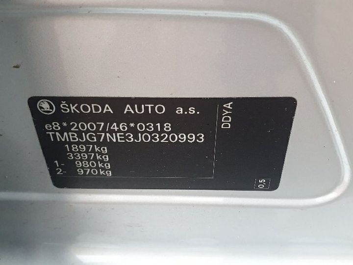 Photo 13 VIN: TMBJG7NE3J0320993 - SKODA OCTAVIA 