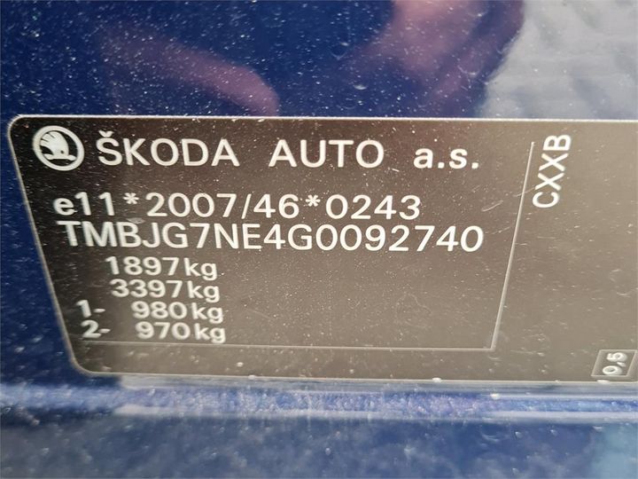 Photo 4 VIN: TMBJG7NE4G0092740 - SKODA OCTAVIA 