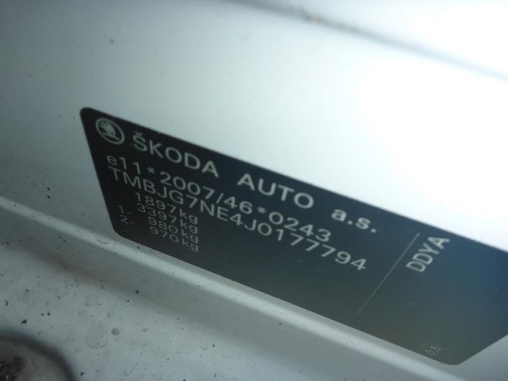 Photo 6 VIN: TMBJG7NE4J0177794 - SKODA OCTAVIA 