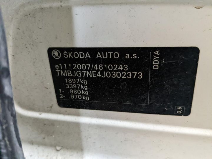 Photo 14 VIN: TMBJG7NE4J0302373 - SKODA OCTAVIA 