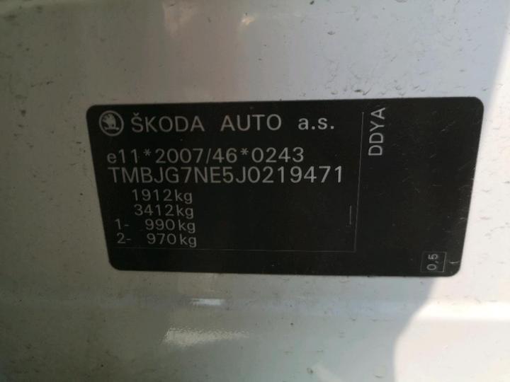 Photo 8 VIN: TMBJG7NE5J0219471 - SKODA OCTAVIA 