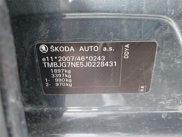 Photo 8 VIN: TMBJG7NE5J0228431 - SKODA OCTAVIA 