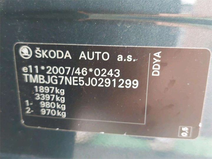 Photo 8 VIN: TMBJG7NE5J0291299 - SKODA OCTAVIA 