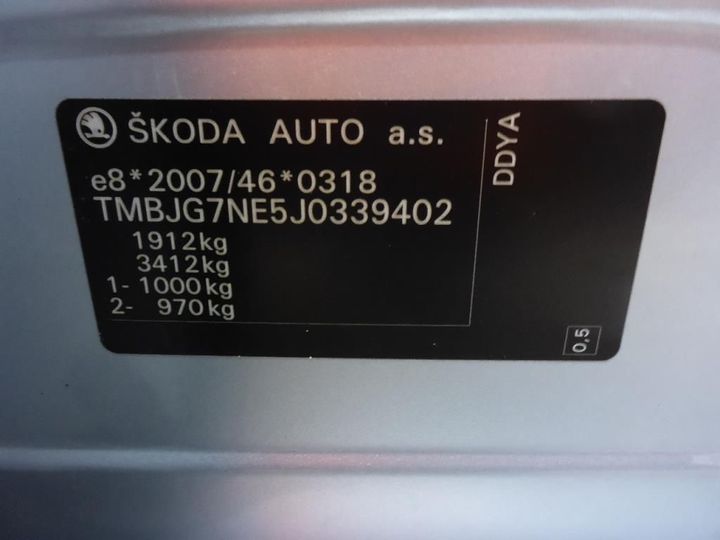 Photo 12 VIN: TMBJG7NE5J0339402 - SKODA OCTAVIA 