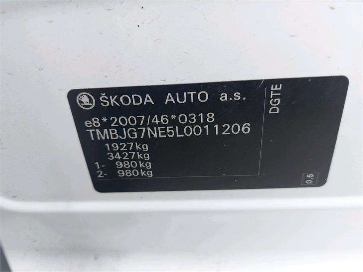 Photo 8 VIN: TMBJG7NE5L0011206 - SKODA OCTAVIA 