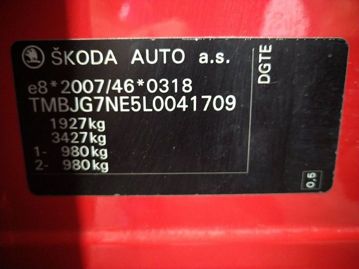 Photo 9 VIN: TMBJG7NE5L0041709 - SKODA OCTAVIA 