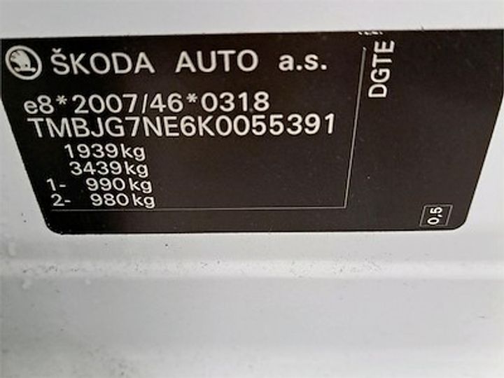 Photo 11 VIN: TMBJG7NE6K0055391 - SKODA OCTAVIA 