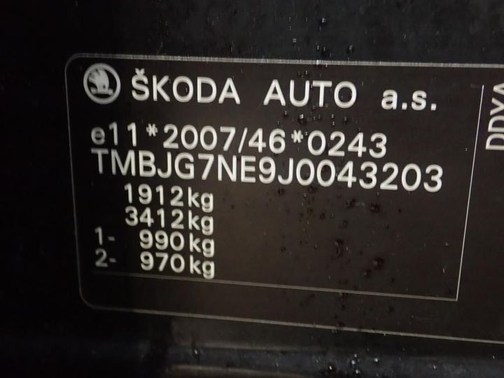 Photo 11 VIN: TMBJG7NE9J0043203 - SKODA OCTAVIA COMBI 