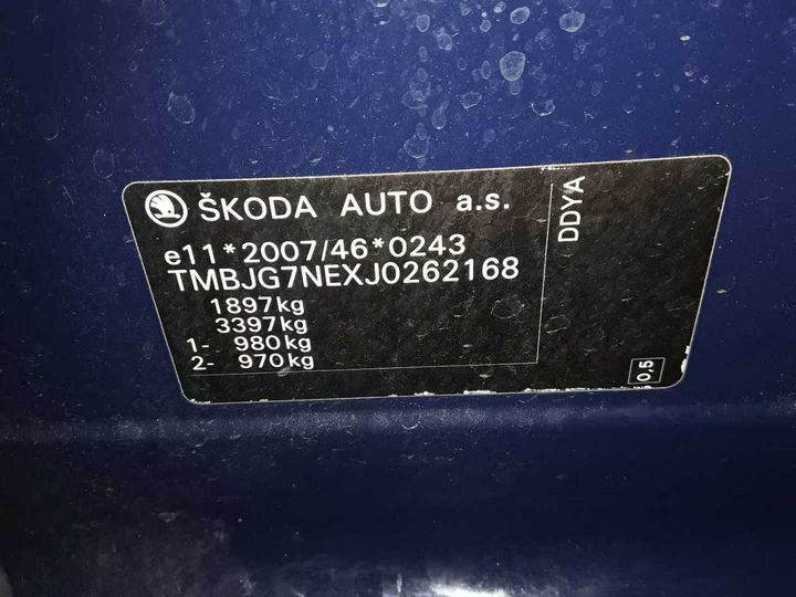 Photo 12 VIN: TMBJG7NEXJ0262168 - SKODA OCTAVIA 