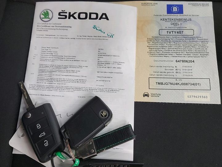 Photo 3 VIN: TMBJG7NU4KJ008734 - SKODA KAROQ 