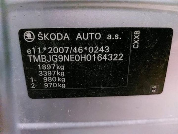 Photo 11 VIN: TMBJG9NE0H0164322 - SKODA OCTAVIA COMBI DIESEL - 2013 