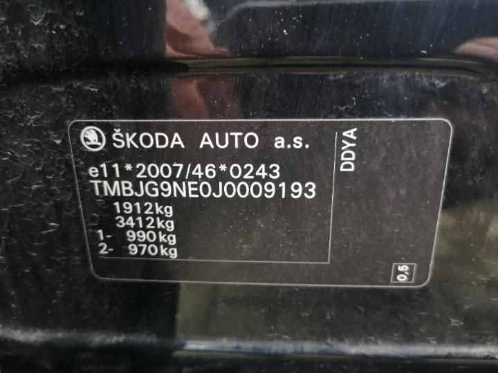 Photo 11 VIN: TMBJG9NE0J0009193 - SKODA OCTAVIA 