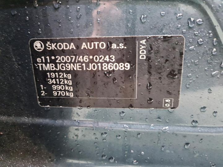 Photo 8 VIN: TMBJG9NE1J0186089 - SKODA OCTAVIA 