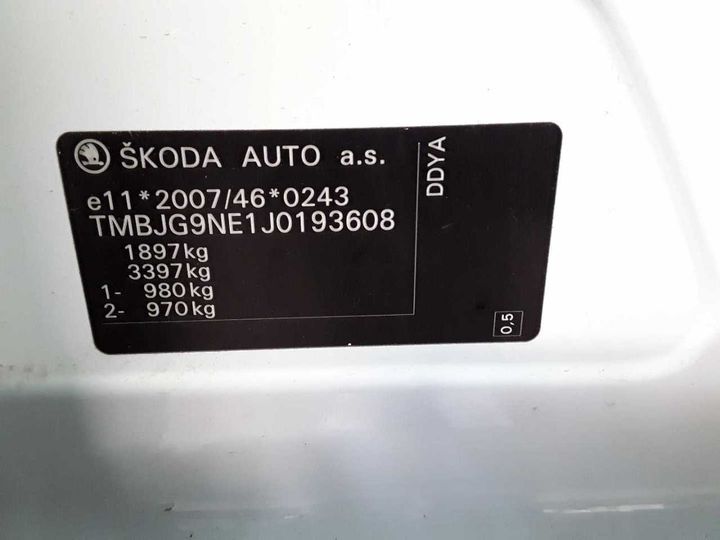 Photo 13 VIN: TMBJG9NE1J0193608 - SKODA OCTAVIA 