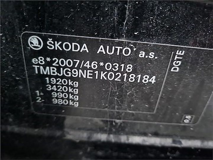 Photo 11 VIN: TMBJG9NE1K0218184 - SKODA OCTAVIA 