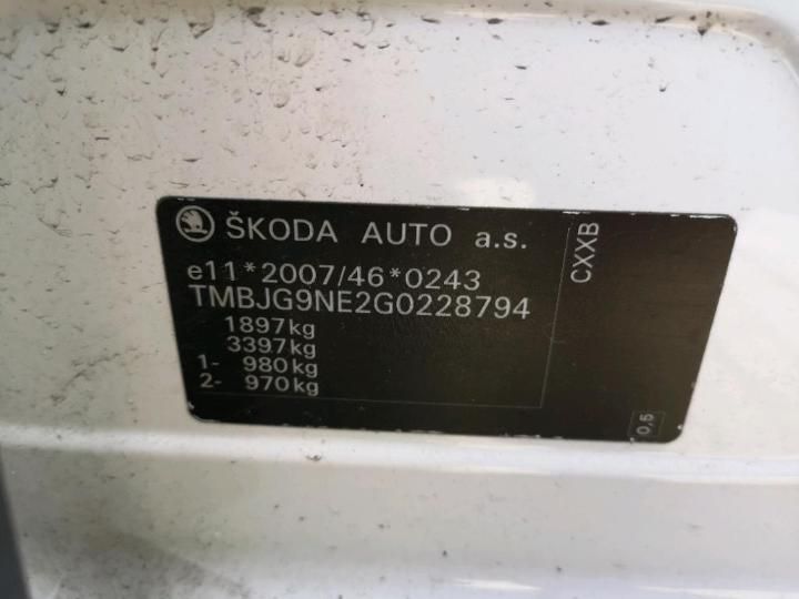 Photo 12 VIN: TMBJG9NE2G0228794 - SKODA OCTAVIA 