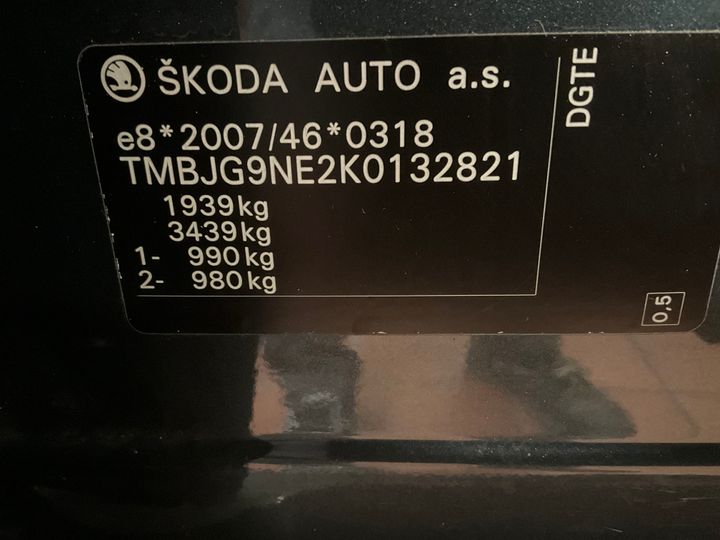 Photo 13 VIN: TMBJG9NE2K0132821 - SKODA OCTAVIA 