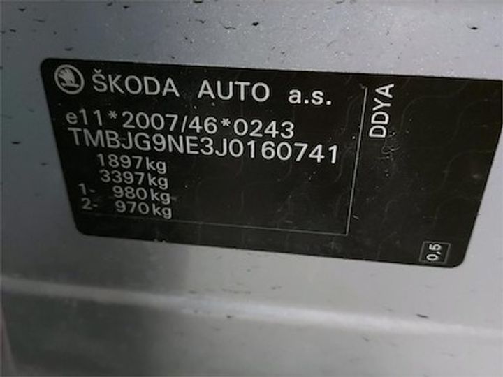 Photo 11 VIN: TMBJG9NE3J0160741 - SKODA OCTAVIA 