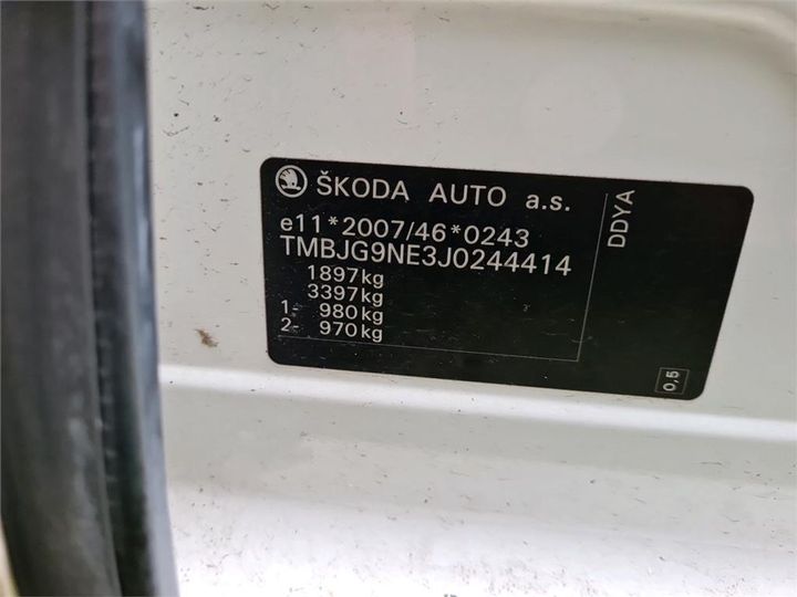 Photo 10 VIN: TMBJG9NE3J0244414 - SKODA OCTAVIA 