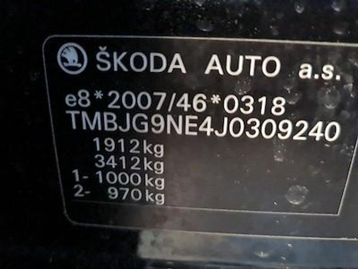 Photo 12 VIN: TMBJG9NE4J0309240 - SKODA OCTAVIA 