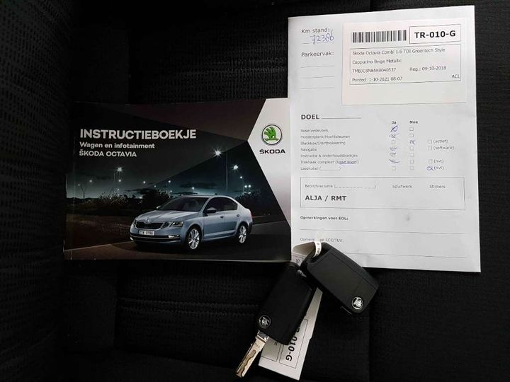 Photo 20 VIN: TMBJG9NE5K0040537 - SKODA OCTAVIA 