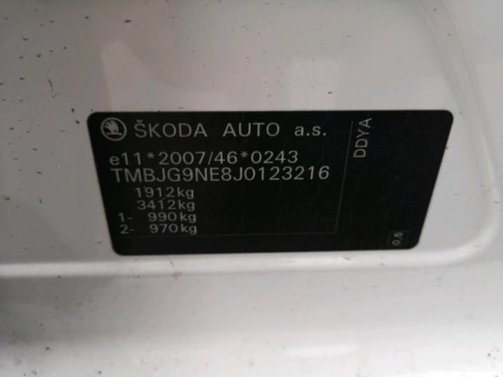 Photo 13 VIN: TMBJG9NE8J0123216 - SKODA OCTAVIA 