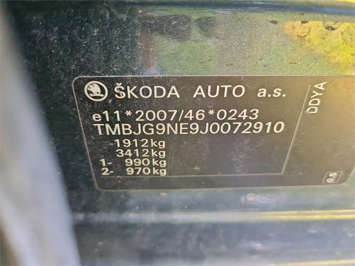 Photo 12 VIN: TMBJG9NE9J0072910 - SKODA OCTAVIA 