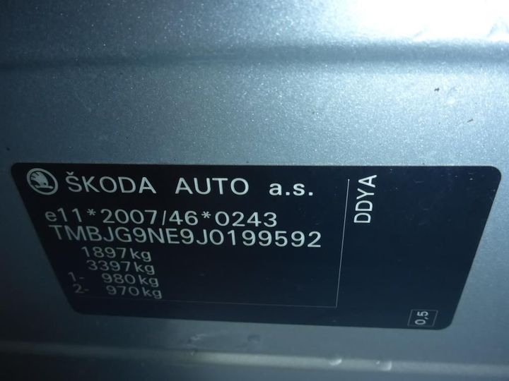 Photo 12 VIN: TMBJG9NE9J0199592 - SKODA OCTAVIA 