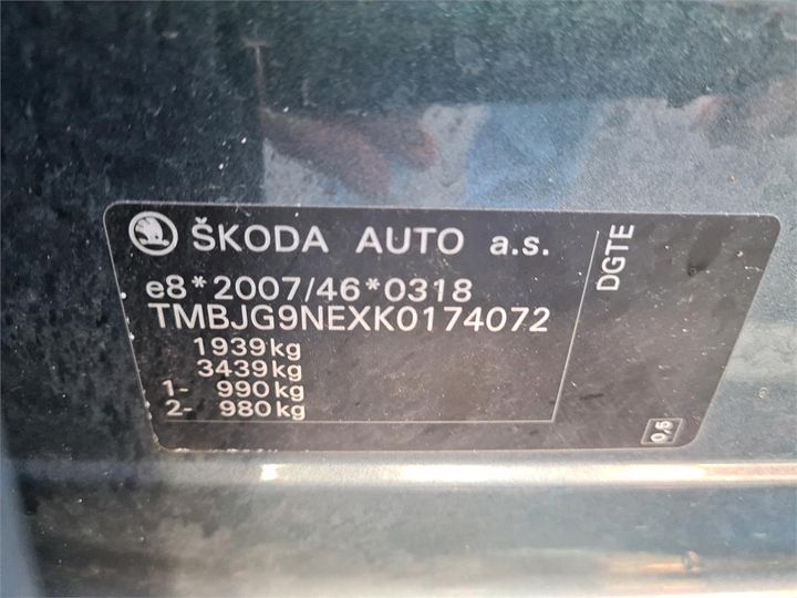 Photo 13 VIN: TMBJG9NEXK0174072 - SKODA OCTAVIA 