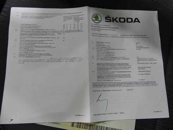 Photo 11 VIN: TMBJG9NP2H7546313 - SKODA SUPERB 