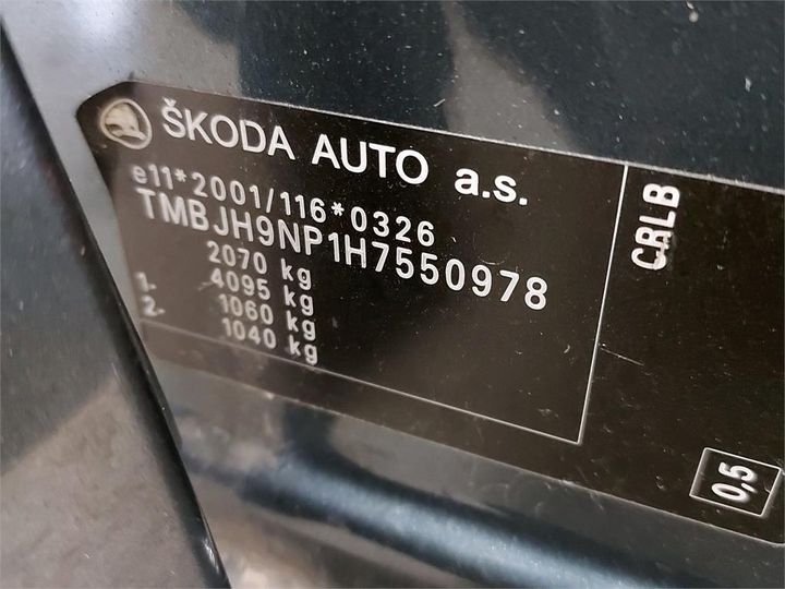 Photo 6 VIN: TMBJH9NP1H7550978 - SKODA SUPERB 