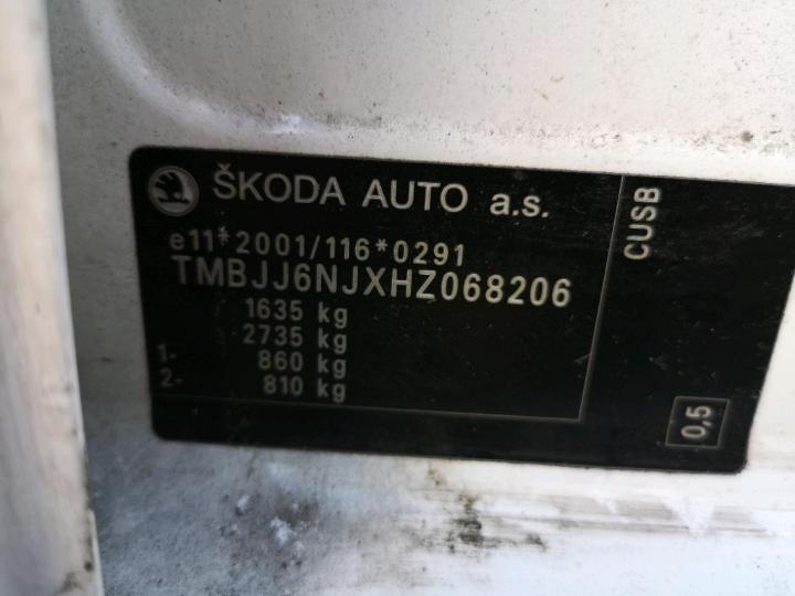 Photo 12 VIN: TMBJJ6NJXHZ068206 - SKODA FABIA 