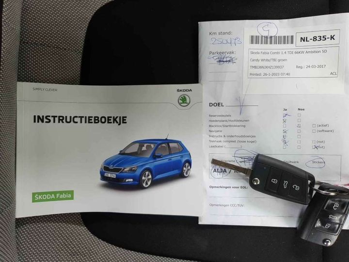 Photo 15 VIN: TMBJJ6NJXHZ139937 - SKODA FABIA 