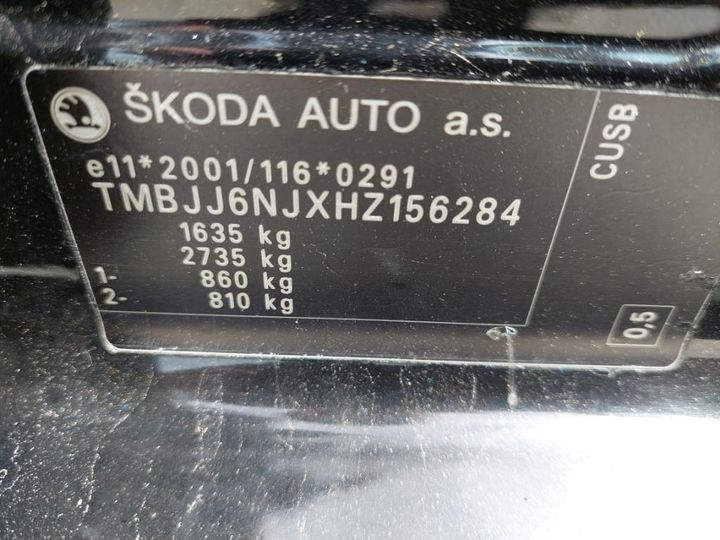 Photo 17 VIN: TMBJJ6NJXHZ156284 - SKODA FABIA 