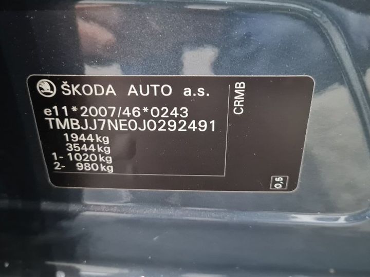 Photo 11 VIN: TMBJJ7NE0J0292491 - SKODA OCTAVIA 