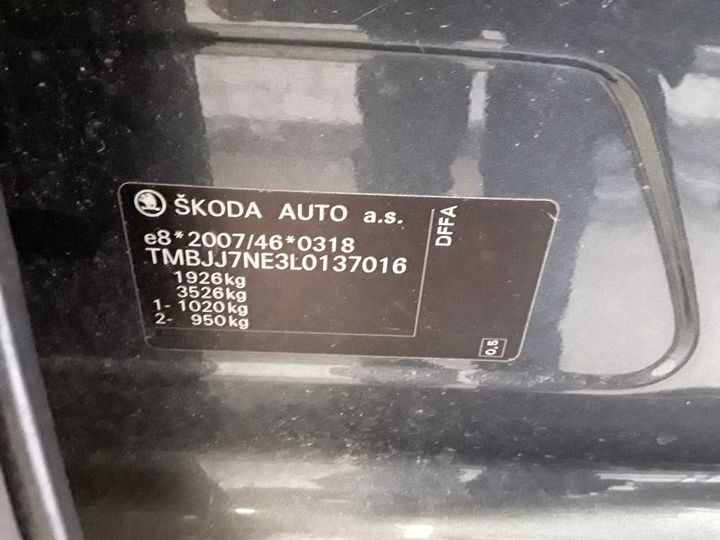 Photo 11 VIN: TMBJJ7NE3L0137016 - SKODA OCTAVIA 