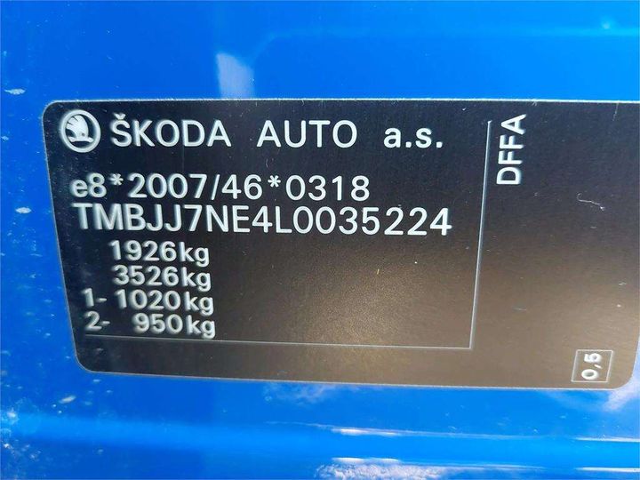 Photo 8 VIN: TMBJJ7NE4L0035224 - SKODA OCTAVIA 