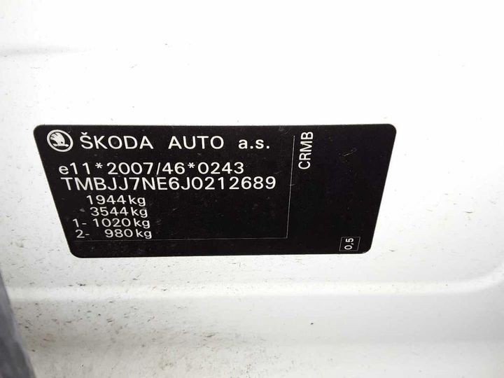 Photo 12 VIN: TMBJJ7NE6J0212689 - SKODA OCTAVIA COMBI 2.0 