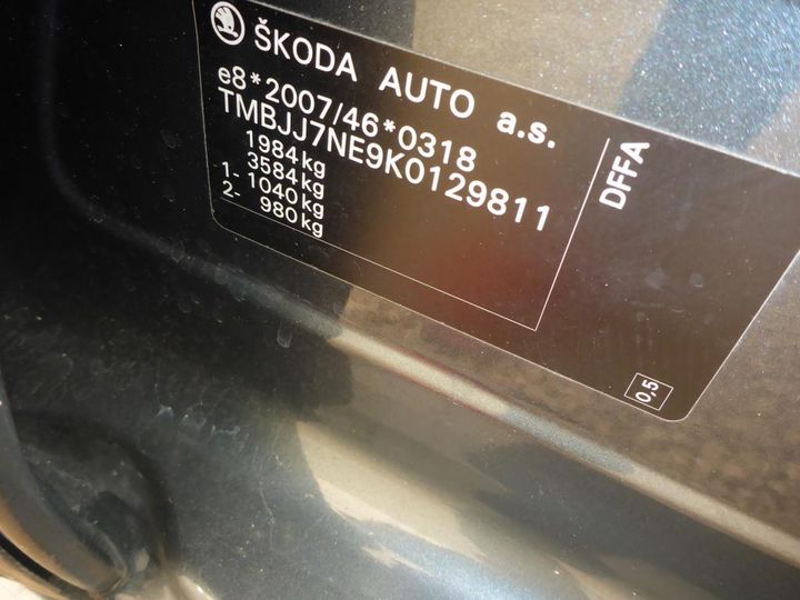 Photo 10 VIN: TMBJJ7NE9K0129811 - SKODA OCTAVIA 