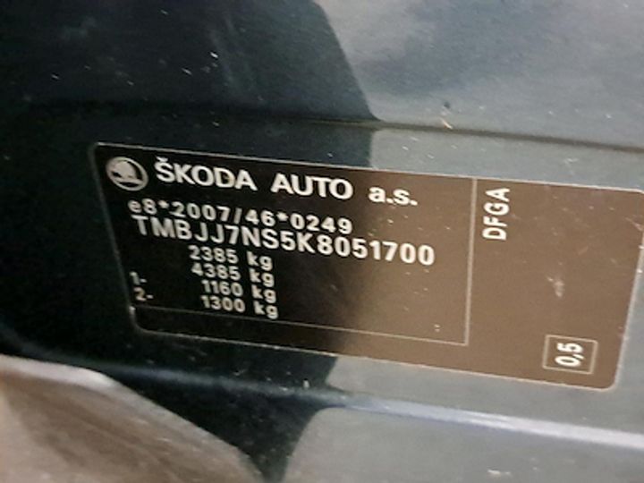 Photo 10 VIN: TMBJJ7NS5K8051700 - SKODA KODIAQ 