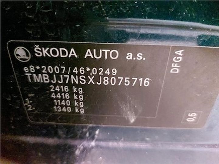 Photo 12 VIN: TMBJJ7NSXJ8075716 - SKODA KODIAQ 