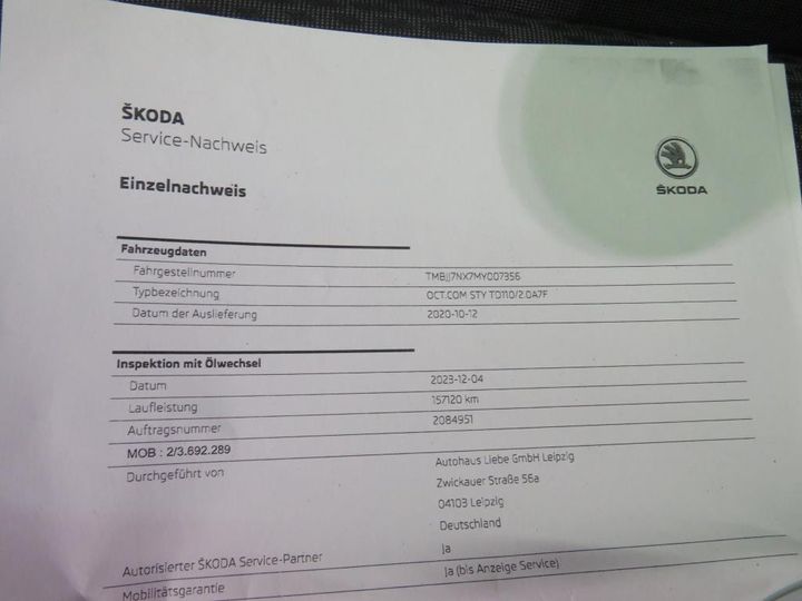 Photo 12 VIN: TMBJJ7NX7MY007356 - SKODA OCTAVIA 