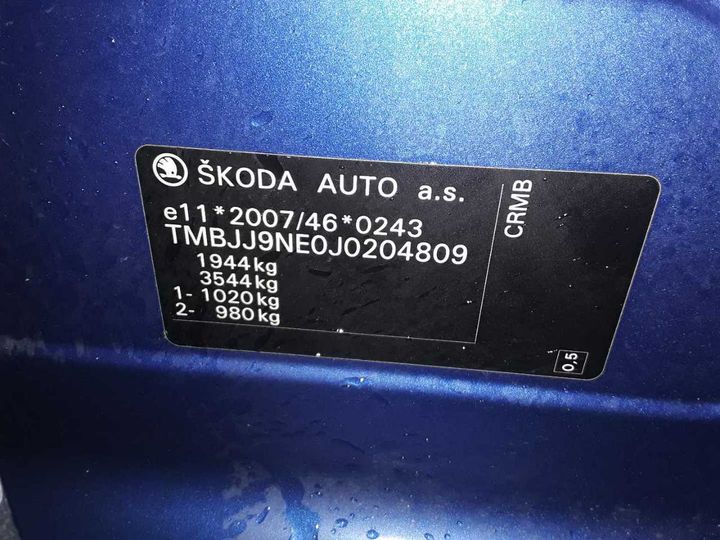 Photo 11 VIN: TMBJJ9NE0J0204809 - SKODA OCTAVIA COMBI 2.0 