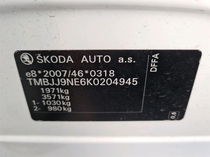 Photo 14 VIN: TMBJJ9NE6K0204945 - SKODA OCTAVIA 