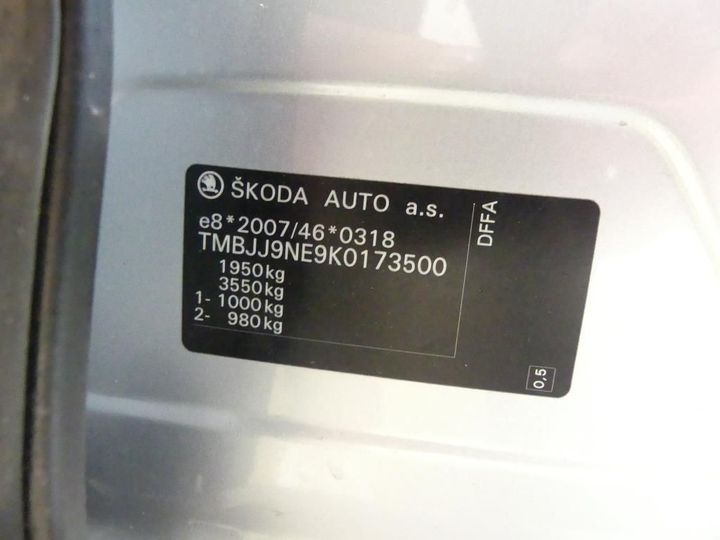 Photo 3 VIN: TMBJJ9NE9K0173500 - SKODA OCTAVIA 