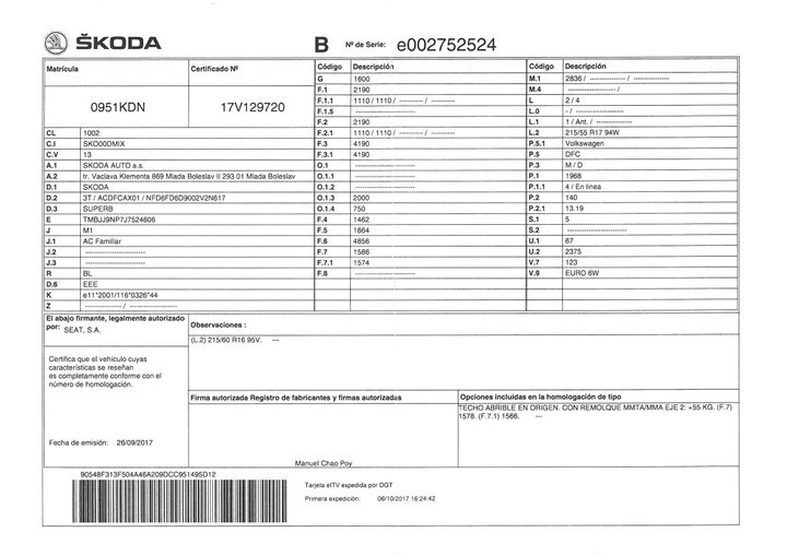 Photo 2 VIN: TMBJJ9NP7J7524606 - SKODA SUPERB 