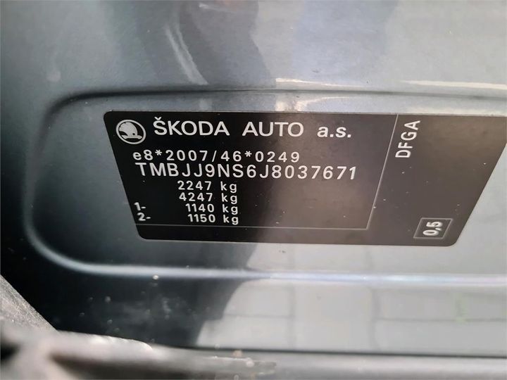 Photo 18 VIN: TMBJJ9NS6J8037671 - SKODA KODIAQ 