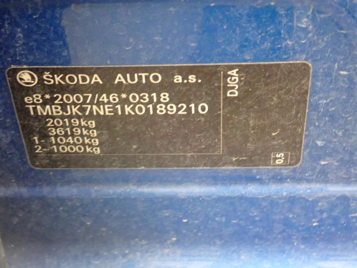 Photo 10 VIN: TMBJK7NE1K0189210 - SKODA OCTAVIA 