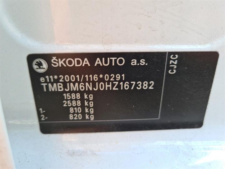 Photo 13 VIN: TMBJM6NJ0HZ167382 - SKODA FABIA 